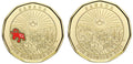 BU Canada 1896-2021 Klondike Gold Rush - Plain & Coloured - $1 dollar loonie0
