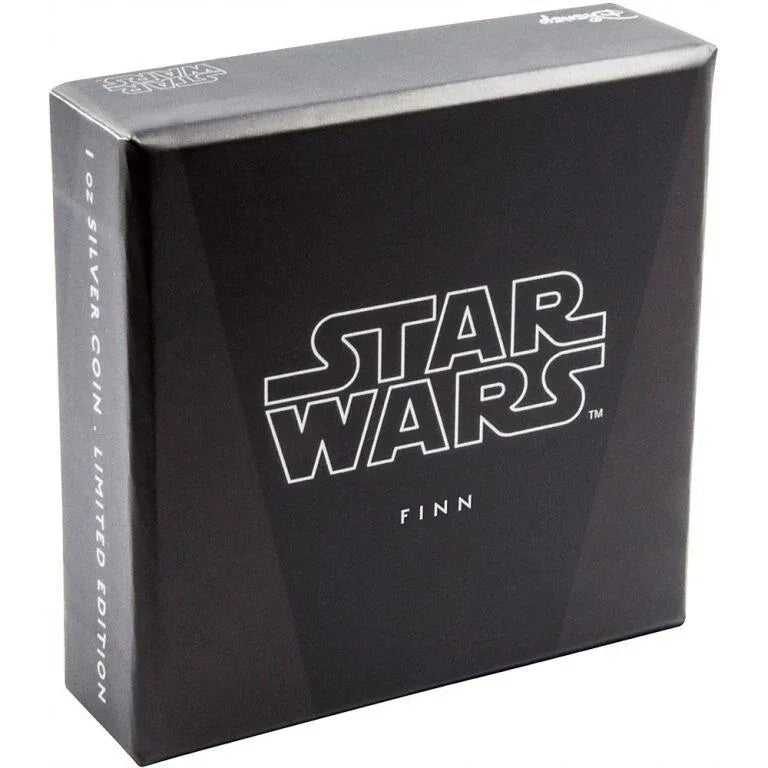 2016 Niue $2 Star Wars The Force Awakens FINN 1oz Fine Silver Coloured Coin - NumisFind