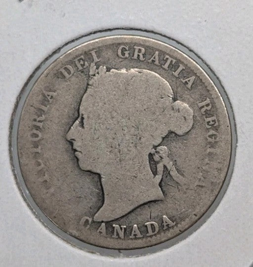 1900 Canada Silver Quarter 25 Cents - Queen Victoria1