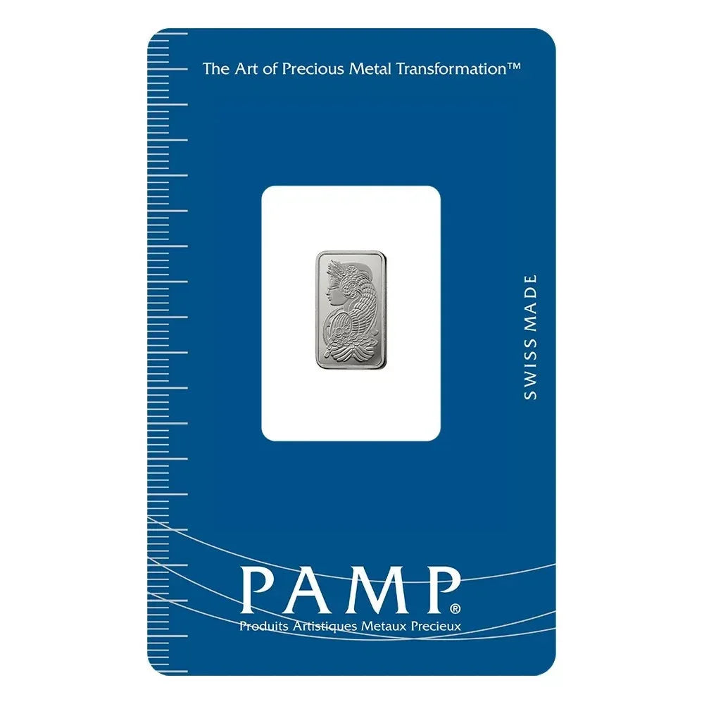 1g .995 fine PAMP Platinum Bullion Bar. Solid pure platinum for investment/gift - NumisFind