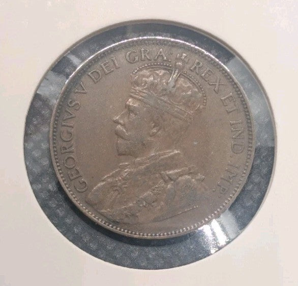 CANADA - 1920 Large Canadian 1 Cent Penny - F-121