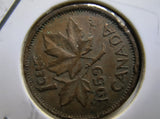 Lot Of 10 Circulated Canada 1 Cent Pre 1960 (G-VG Grade) *Read Description*17
