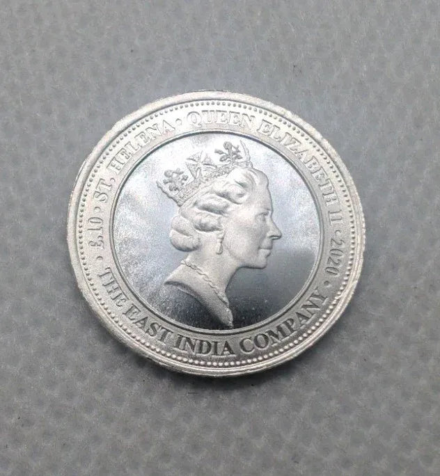 2020 St. Helena 1/10 Oz .999 Silver Crown Guinea East India Company - NumisFind