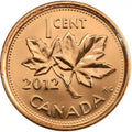 Uncirculated 2012 Canada Penny Small 1 Cent Beautiful - Last Year - NumisFind