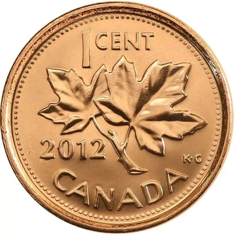 Uncirculated 2012 Canada Penny Small 1 Cent Beautiful - Last Year - NumisFind