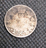 1912 Canada 10 Cents Silver Dime G4 - George V - 92.5% Silver0