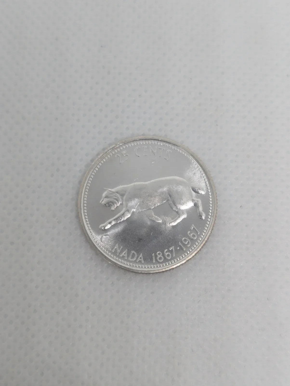 Roll of 1967 Canada Silver Quarter Coins, 25 Cents, UNC BU, Canadian 80% silver - NumisFind