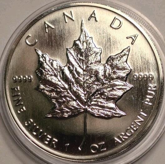 1994 Canada $5 Silver Maple Leaf 1oz 9999 Pure Coin Sealed in a Case with Box - NumisFind