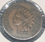 USA 1883 Indian Head penny one Cent coin About Uncirculated - AU0