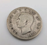 Canada 1937 25 Cents 25c Canadian Caribou Quarter Coin - 80% Silver - ASW .150oz1