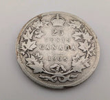 1905 Canada 25 Cents Sterling Silver!0