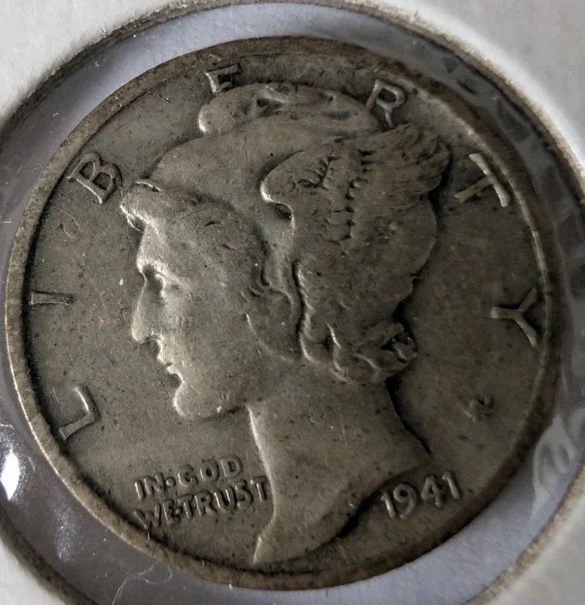 Mercury dime lot of 6, 1937 To 1942. No Mint Mark Except 1938-S 90% silver coins - NumisFind