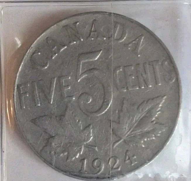 CANADA 1922 1923 1924 / 3 x NICKEL GEORGE V 5 CENT COIN LOT - NumisFind
