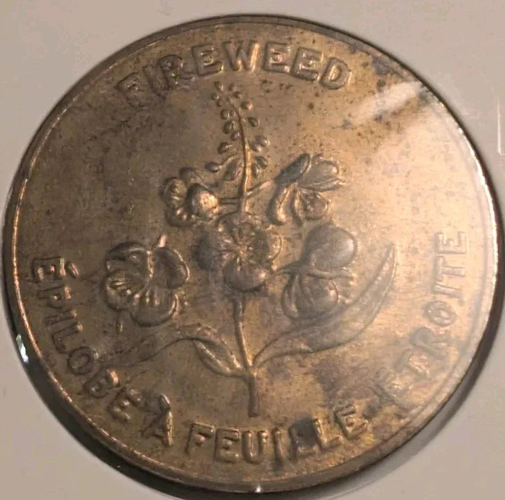 Fireweed Flowers Canada Commemorative Trade Dollar SHIPPING LOW COST - NumisFind