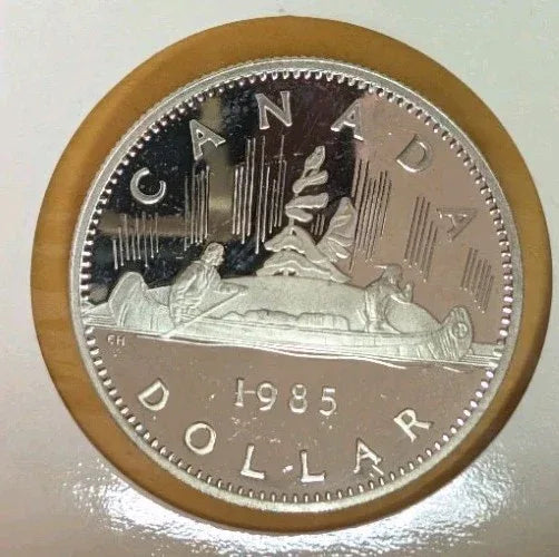 Canada 1985 Voyageur Specimen Nickel Dollar!! - NumisFind