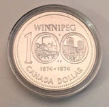 Canada 1974 Winnipeg Centennial Specimen Nickel Dollar!! - BU - NumisFind