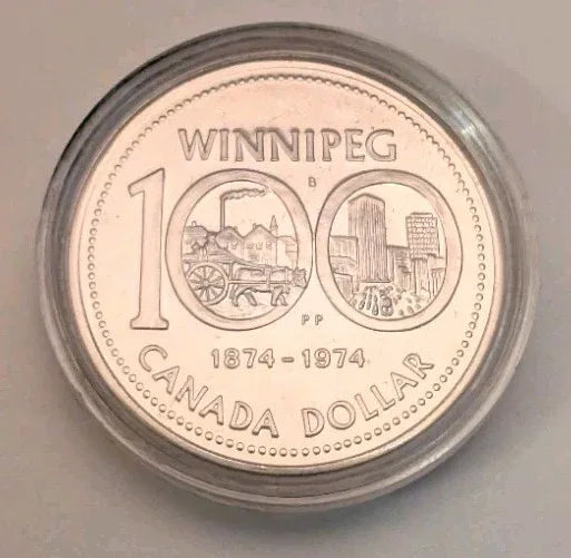 Canada 1974 Winnipeg Centennial Specimen Nickel Dollar!! - BU - NumisFind