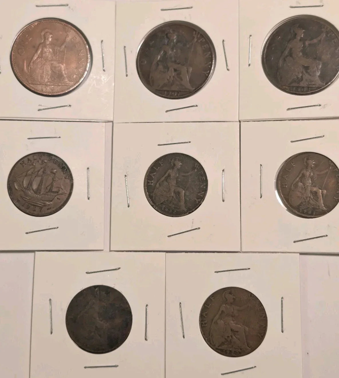 Great Britain - Penny Lot. 1903 -1967 Penny and Half Penny - CIRCULATED - NumisFind