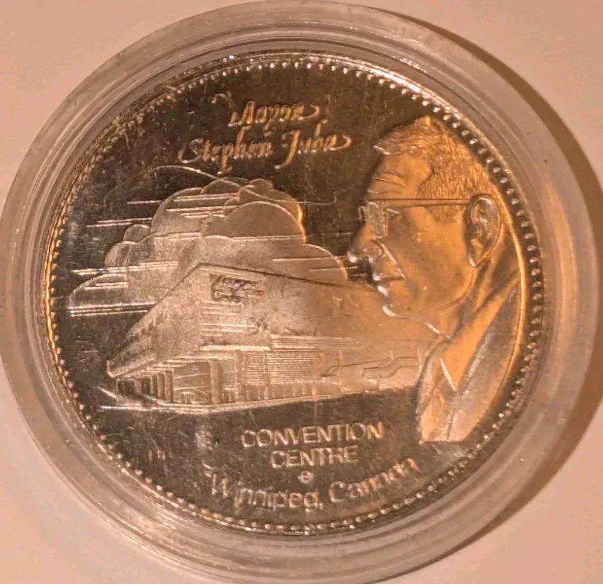 1977 Winnipeg Jubalee Red River Cart Trade Token 1 Dollar Stephen Juba in HOLDER - NumisFind