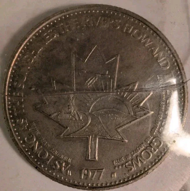 1977 - Calgary Stampede - Dollar Token - Horseshoe Mint Mark - Almost uncircula - NumisFind