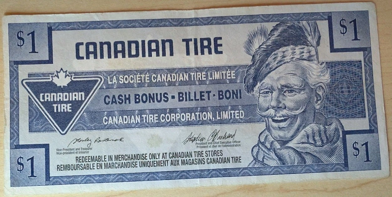 1998 Canadian Tire One 1 Dollar Coupon. NICE COUPON.0